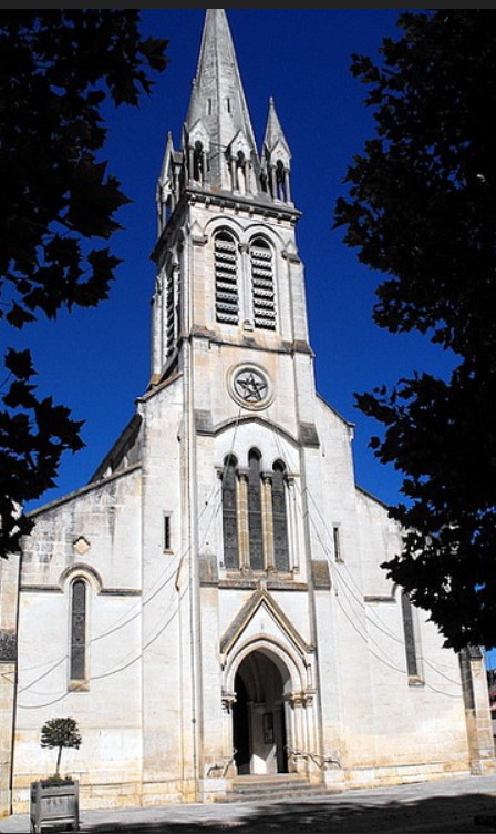 Façade de l'Eglise Saint Barthélémy de Poyanne